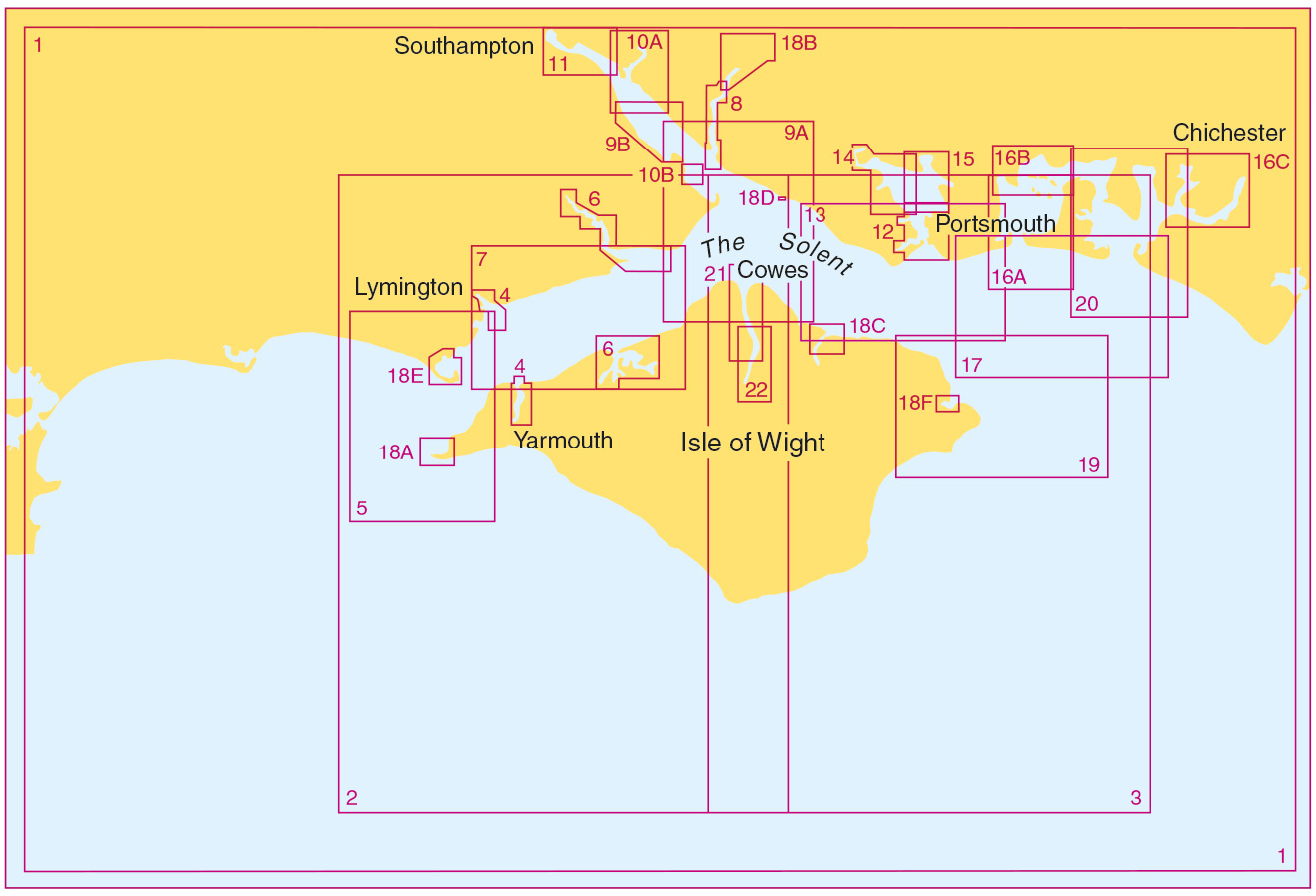 ADMIRALTY Small Craft Charts - 5600: The Solent and Approaches