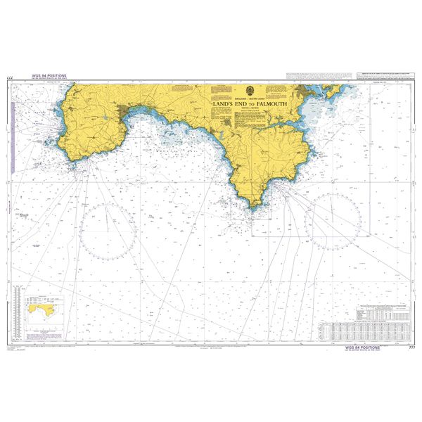 ADMIRALTY Chart 777: Land''s End to Falmouth