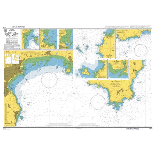 ADMIRALTY Chart 2345: Plans in South-West Cornwall