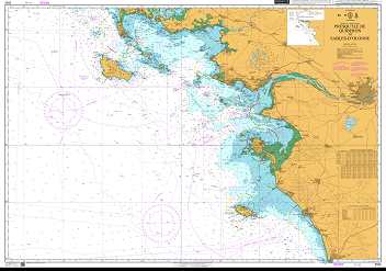 ADMIRALTY Chart 2522: Presqu''ile de Quiberon to Sables-d''Olonne