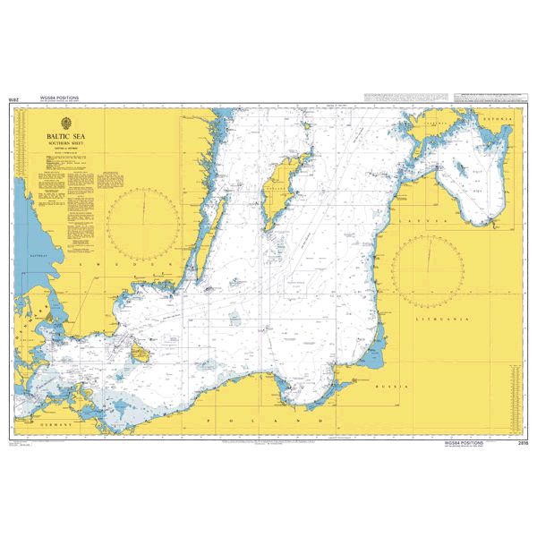 ADMIRALTY Chart 2816: Baltic Sea, Southern Sheet
