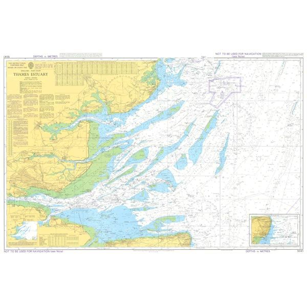 ADMIRALTY Chart 5041: England - East Coast Thames Estuary [Instructional Chart]