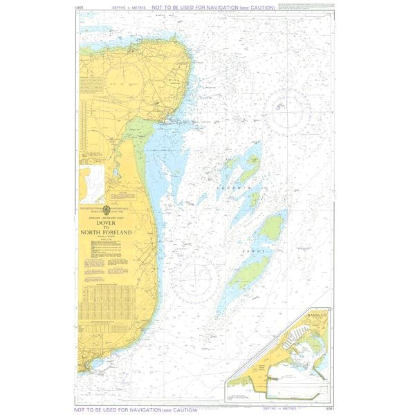 ADMIRALTY Chart 5061: Dover To North Foreland [Instructional Chart]