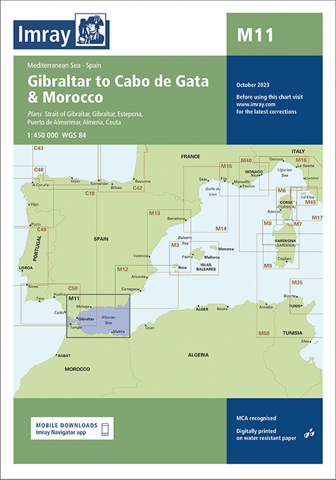 Imray M11 Gibraltar to Cabo de Gata and Morocco