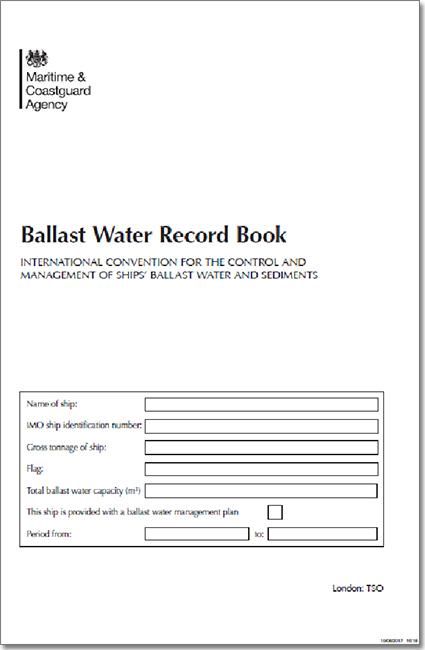 MCA Ballast Water Record Log Book