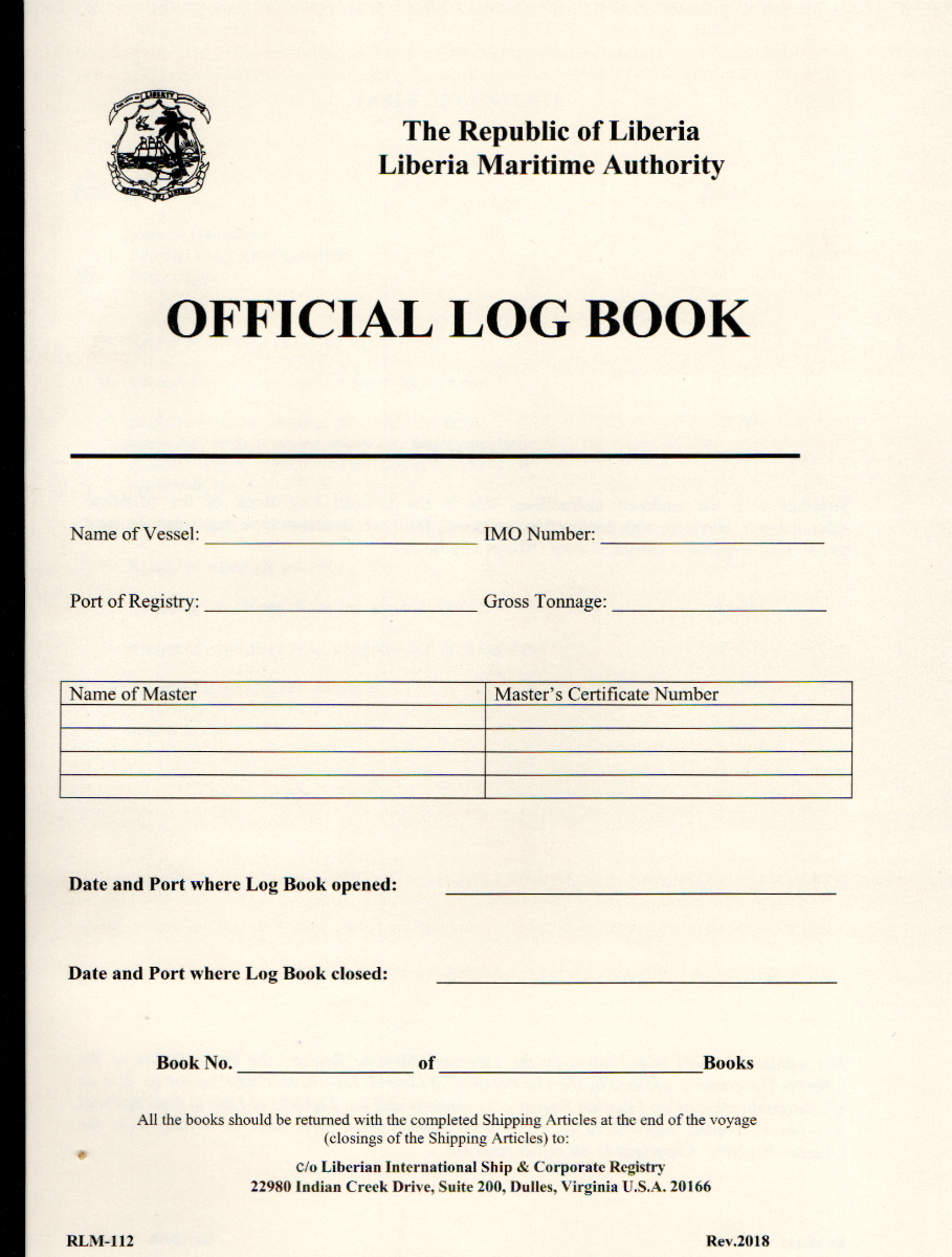 Liberian Official Log Book