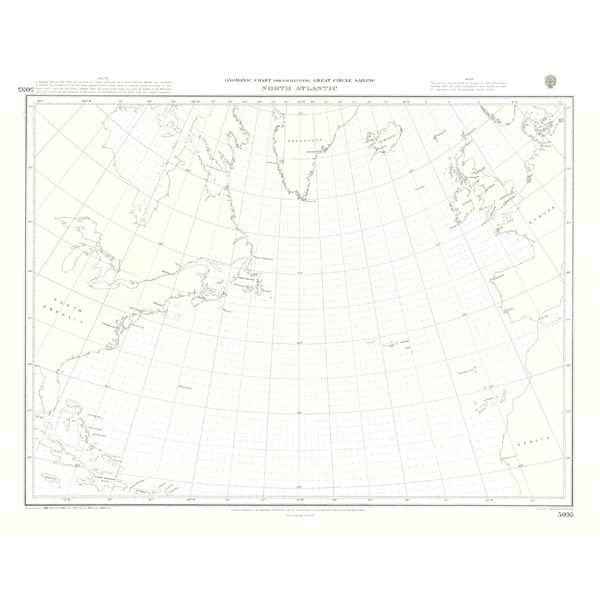 Gnomonic Chart North Atlantic