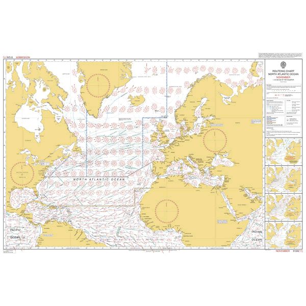 Pilot Chart North Atlantic November