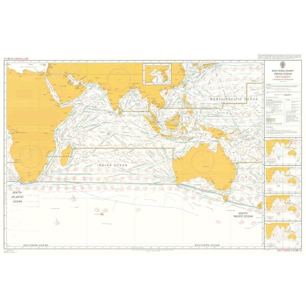 Nautical Chart Indian Ocean