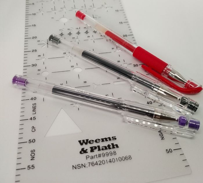 Chart store correction pen