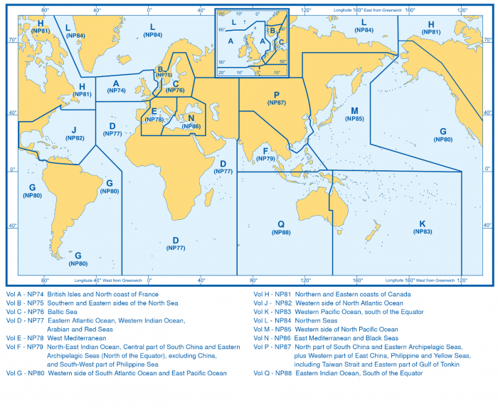 Admiralty Chart List