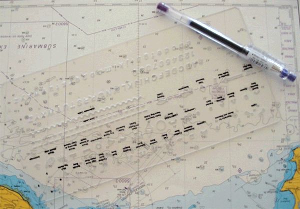 Nautical Chart Correction Template