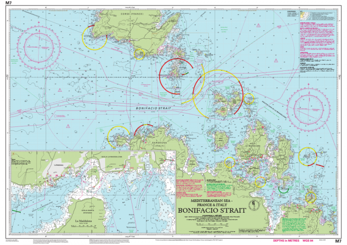 Imray Chart M7 - Bonifacio Strait