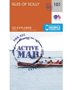 OS Explorer Active Map - Isles of Scilly (101)