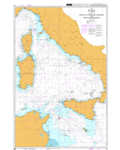 ADMIRALTY Chart 167: Genova to Sicilian Channel and Stretto di Messina