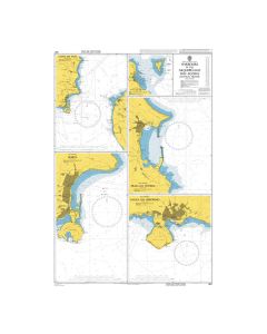 ADMIRALTY Chart 1957: Harbours in the Arquipelago Dos Acores (Central Group)