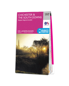 OS Landranger Map - Chichester & the South Downs (197)