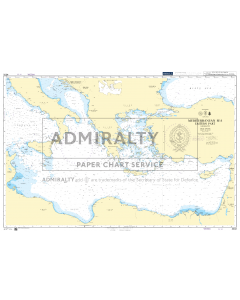 ADMIRALTY Chart 4302: Mediterranean Sea, Eastern Part