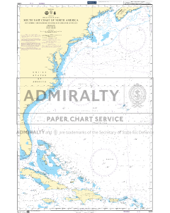 ADMIRALTY Chart 4403: Southeast Coast of North America including the Bahamas and Greater Antilles