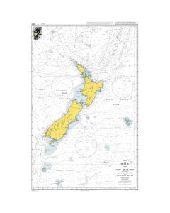 ADMIRALTY Chart 4600: New Zealand including Norfolk Island and Campbell Island
