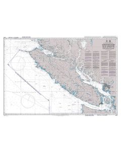 ADMIRALTY Chart 4922: Juan de Fuca Strait to / A Queen Carlotte Sound