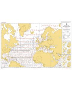 ADMIRALTY Chart 5124(1): Routeing Chart North Atlantic Ocean - January