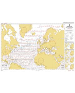 ADMIRALTY Chart 5124(2): Routeing Chart North Atlantic Ocean - February