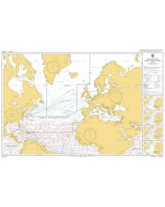 ADMIRALTY Chart 5124(3): Routeing Chart North Atlantic Ocean - March