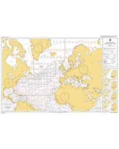 ADMIRALTY Chart 5124(4): Routeing Chart North Atlantic Ocean - April