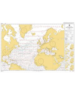 ADMIRALTY Chart 5124(5): Routeing Chart North Atlantic Ocean - May