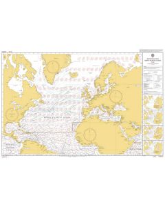 ADMIRALTY Chart 5124(6): Routeing Chart North Atlantic Ocean - June