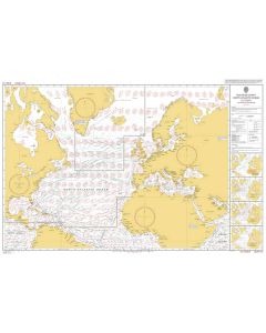 ADMIRALTY Chart 5124(10): Routeing Chart North Atlantic Ocean - October