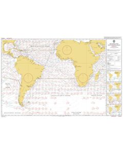 ADMIRALTY Chart 5125[02]: Routeing - South Atlantic Ocean - February