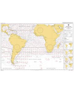 ADMIRALTY Chart 5125[04]: Routeing - South Atlantic Ocean - April