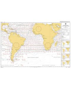 ADMIRALTY Chart 5125[07]: Routeing - South Atlantic Ocean - July