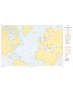 ADMIRALTY Chart 5375: North Atlantic Ocean And Mediterranean Sea Magnetic Variation 2010 And Annual Rates Of Change