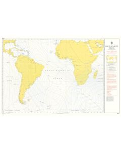 ADMIRALTY Chart 5376: South Atlantic Ocean Magnetic Variation 2010 And Annual Rates Of Change