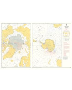 ADMIRALTY Chart 5384: The Polar Regions Magnetic Variation 2010 And Annual Rates Of Change