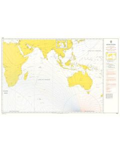 ADMIRALTY Chart 5385: Indian Ocean Magnetic Variation 2010 And Annual Rates Of Change