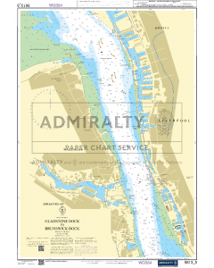 ADMIRALTY Small Craft Chart 5613_5: River Mersey, Gladstone Dock to Brunswick Dock