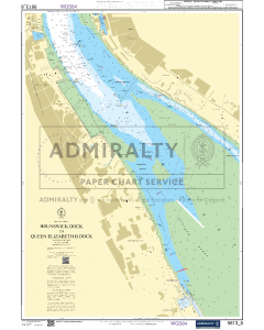 ADMIRALTY Small Craft Chart 5613_6: River Mersey, Brunswick Dock to Queen Elizabeth II Dock