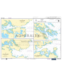 ADMIRALTY Small Craft Chart 5616_23: Lochs on the East Coast of Uist