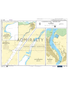 ADMIRALTY Small Craft Chart 5617_19: Caledonian Canal - Northern Part and Inverness