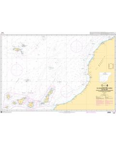 SHOM Chart 7270: De Casablanca (Dâr el Beïda) au Cap Jubi - Archipel de Madère (Arquipelago da Madeira) et Iles Canaries (Islas Canarias)