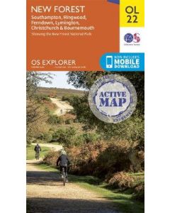 OS Explorer Active Map - New Forest (OL22)