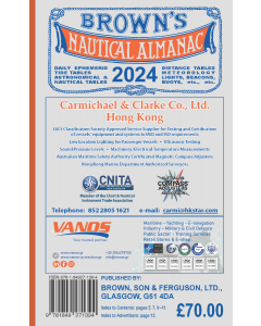 Brown's Nautical Almanac 2024