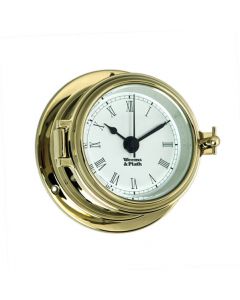 Endurance II 105 Brass Quartz Clock With Roman Numerals