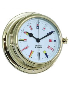 Endurance II 135 Brass Quartz Clock 12 Hour Flag Dial