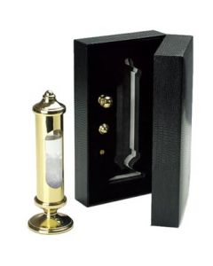 Weems Brass Stormglass in Black Gift Box