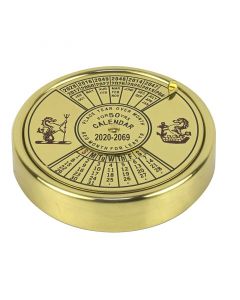 50-year Calendar Paperweight - Brass